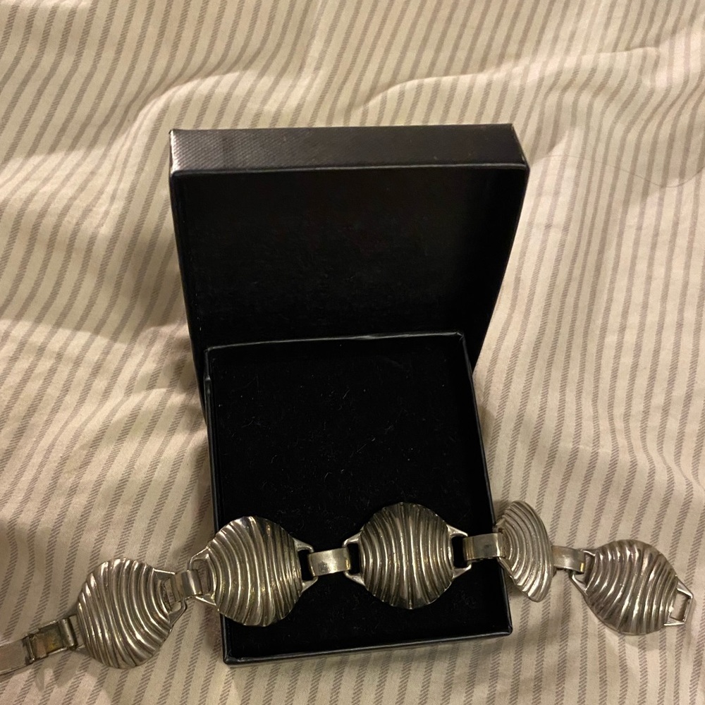 Danish designer Carl Ove Grydensberg sterling silver bracelet